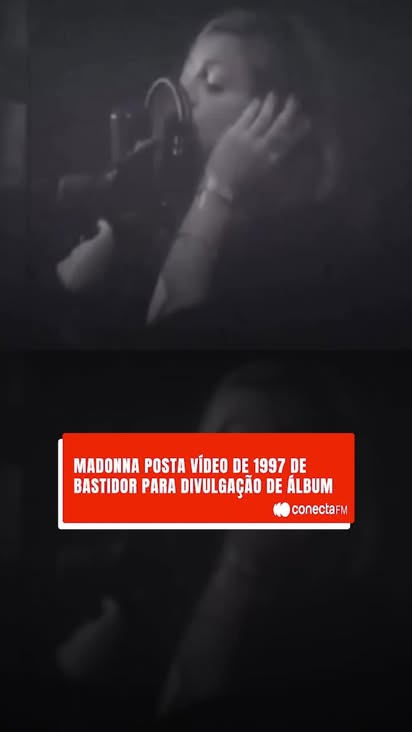 Madonna resgatou um vídeo raro de 1997, mostrando os bastidores da gravação de “Skin”, do clássico “Ray of Light”. 

A cena em estúdio foi publicada nas redes como parte da divulgação de “Veronica Electronica”, novo álbum de remixes com versões inéditas e raridades. 
Ela segue visionária até quando revisita o passado!

#Madonna #Skin #RayofLight #Veronica Electronica #ConectaFM