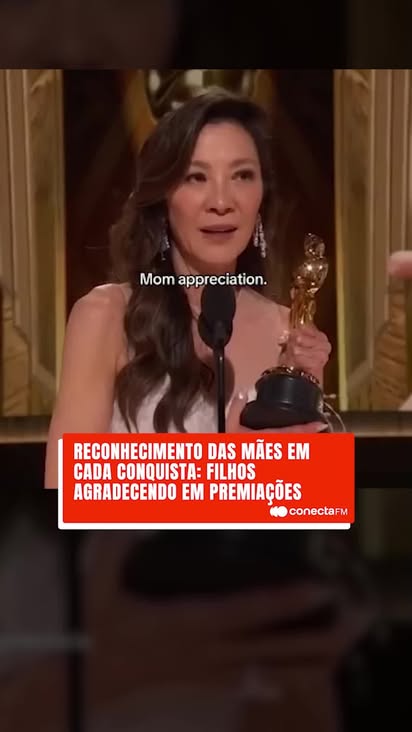"Mamãe, tudo o que eu farei é continuar te deixando orgulhosa..."

Já no clima de dia das mães, fique com esse vídeo emocionante de filhos (grandes artistas) reverenciado suas mães em premiações.

Emocionante!

#conectafm #diadasmães #homenagem