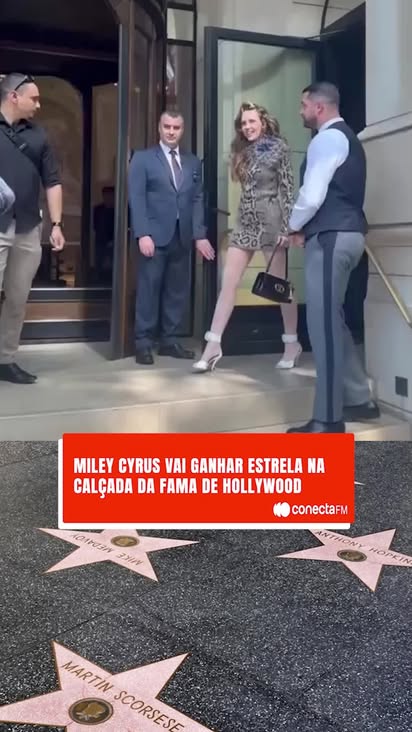 Miley Cyrus vai ganhar sua estrela na Calçada da Fama de Hollywood! ✨

A novidade foi anunciada por ela mesma, que se disse "honrada" com o reconhecimento.

No início de junho, a cantora lançou um filme visual, "Something Beautiful", rolando pela famosa calçada, numa referência à faixa "Walk of Fame".

Icônica!

#conectafm #mileycyrus
