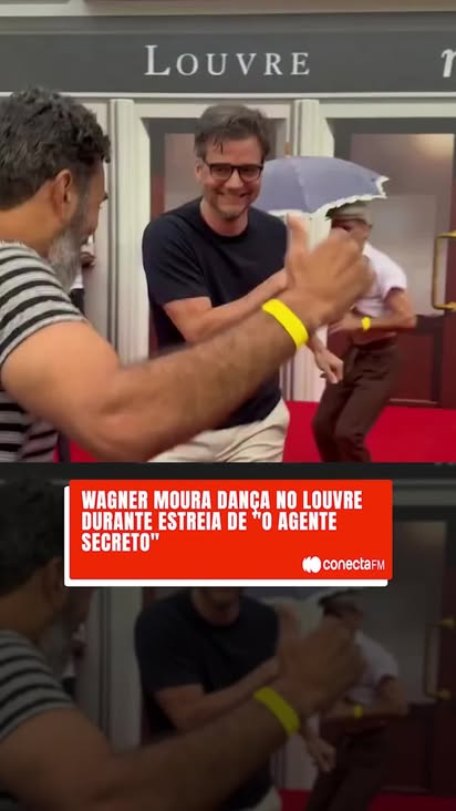 O novo filme de Kleber Mendonça Filho, "O Agente Secreto", teve uma exibição especialíssima no pátio do Museu do Louvre, em Paris! E quem marcou presença e botou pra dançar foi Wagner Moura!

Antes do filme, a Orquestra Popular do Recife e passistas de frevo animaram o público, e Wagner Moura, que já tinha se divertido com o grupo no Festival de Cannes 2025, mostrou todo o seu ritmo e gingado!

#conectafm #cinema #wagnermoura