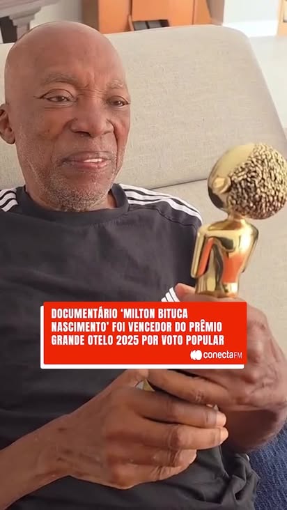 🏆 Milton Bituca Nascimento é o grande campeão do Prêmio Grande Otelo 2025, na categoria Voto Popular! 🎬❤️

O documentário, dirigido por Flávia Moraes, levou o maior prêmio do cinema nacional — e Bituca fez questão de agradecer:

“Obrigado a cada um que votou. E obrigado, Flávia, por esse presente!” ✨🎶

#conectafm #miltonnascimento #bituca #documentário