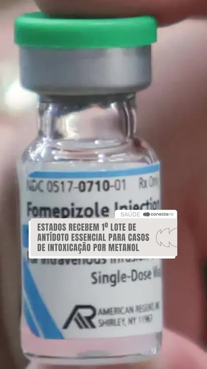 SEGURANÇA E SAÚDE! ✅

O Ministério da Saúde recebeu um importante reforço: 2,5 mil unidades do Fomepizol, o antídoto usado contra a intoxicação por metanol.

O medicamento já está sendo distribuído para os estados com casos suspeitos (incluindo São Paulo), e cerca de mil ampolas ficarão no estoque estratégico para garantir o acesso em qualquer região do país, via SUS.

É a primeira vez que o Brasil adquire este antídoto, fortalecendo a rede de atendimento.

#conectafm #saude #metanol #antídoto