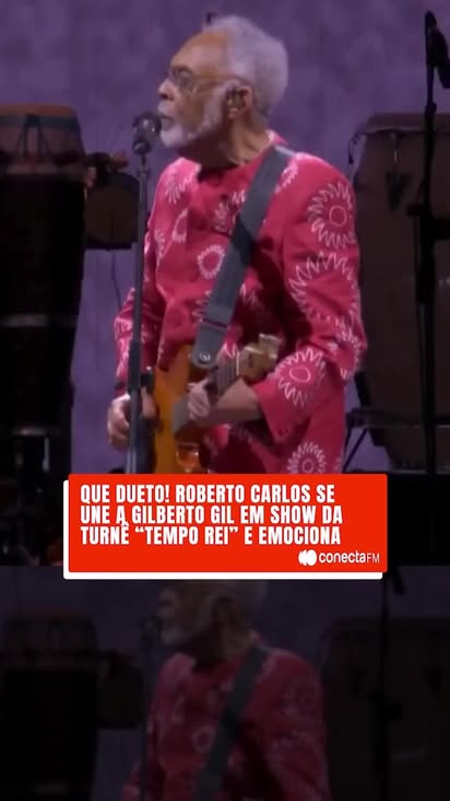 Quando a história da música brasileira se encontra, a emoção é indescritível. ✨

O Rei e o Mestre! Roberto Carlos subiu ao palco de Gilberto Gil no encerramento da turnê “Tempo Rei” em São Paulo e nos presenteou com as vozes de "A Paz" e "Além do Horizonte".

Foi um final de semana de pura realeza musical! Qual clássico dos dois você gostaria de ter ouvido?

📹 @multishow

#conectafm #gilbertogil #robertocarlos #temporei