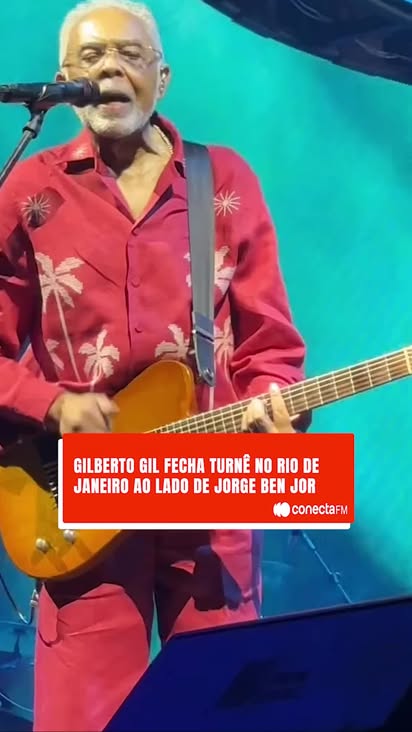 O Rio de Janeiro assistiu a um reencontro de lendas! 🇧🇷✨
A turnê "Tempo Rei" de Gilberto Gil encerrou sua passagem carioca com a presença majestosa de Jorge Ben Jor!
Juntos, eles trouxeram à vida o hino "Filhos de Gandhi", revivendo a magia do lendário álbum duplo de 1975, "Gil & Jorge: Ogum, Xangô".
O improviso, a amizade de longa data e a alegria de ver esses dois gigantes no mesmo palco é a prova de que a nossa música é eterna!
Jorge ainda brincou sobre a emoção de ver a nova geração da família Gil no palco. 🧡
#conectafm #temporei #gilbertogil #jorgeben