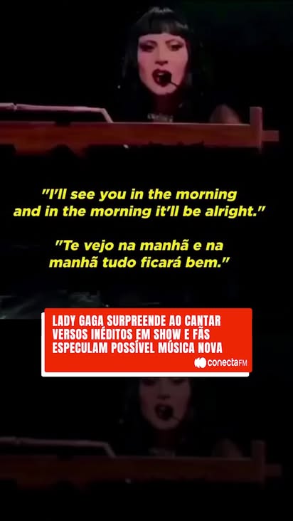 A "Mother Monster" parou a internet depois do show da "The Mayhem Ball" em Berlim! Ao finalizar "Marry the Night", Lady Gaga soltou versos inéditos que falam de "renascimento" e "liberdade". 🤯

Fãs já estão pirando: é um trecho de música nova? É o comeback secreto para o MAYHEM Deluxe? Ou foi só um improviso genial da nossa diva? 👀

Deixe sua teoria nos comentários! Queremos a deluxe! 👇

📹: rdtgaga

#conectafm #ladygaga #mayhem #show