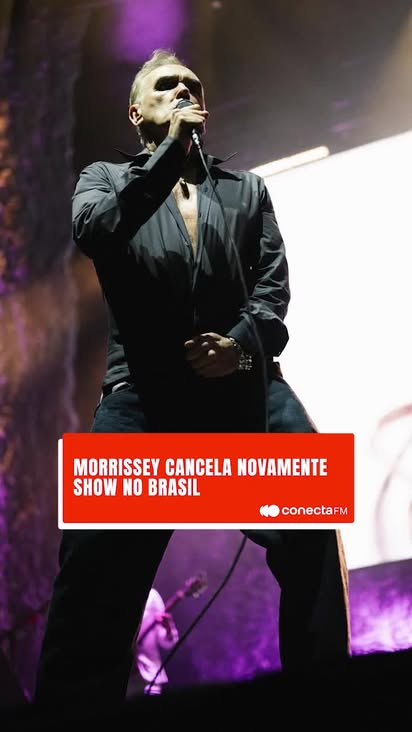🚨 QUARTA VEZ! Morrissey cancela show no Brasil e toda a turnê pela América Latina.

O vocalista do The Smiths, Steven Morrissey (66), alegou "extremo esgotamento" para suspender as apresentações, que já haviam sido canceladas em outros países este ano. 🫠

Para quem comprou o ingresso do Espaço Unimed, a boa notícia é que a produtora Move Concerts garantiu o reembolso total (incluindo taxas e juros). Mais detalhes no site oficial.

🗣️ E aí, quem ainda acredita na vinda dele?

#conectafm #morrissey #show #cancelamento