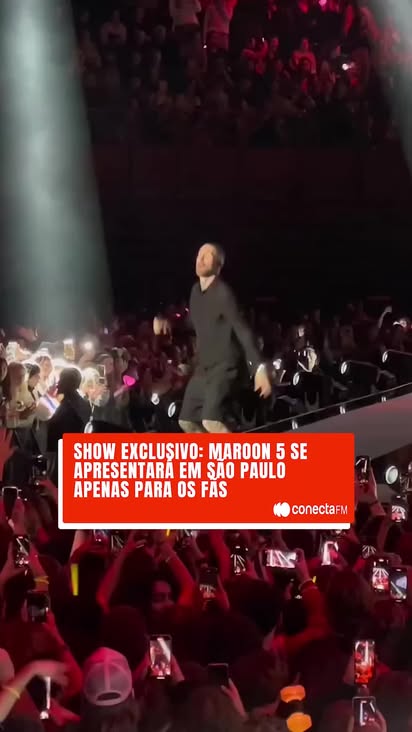 SHOW 🎶 
A Budweiser lançou a Bud Live, uma nova plataforma musical global que vai trazer experiências internacionais ao Brasil! 🌎 A estreia será em grande estilo: um show exclusivo do Maroon 5 em São Paulo, no dia 5 de dezembro, para apenas 3 mil fãs.
O que achou?

#Maroon5 #showexclusivo #ConectaFM