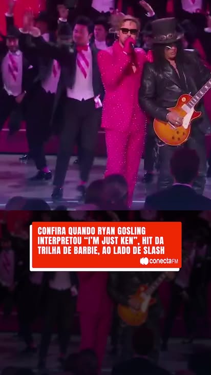 O dia em que Ryan Gosling quebrou a internet como Ken no Oscar! ✨

✋ Pare tudo e respire fundo! 😮‍💨

Hoje a nostalgia bate forte com o lendário momento de Ryan Gosling no Oscar 2024.

Quem mais sente que foi ontem que ele subiu ao palco e transformou "I'm Just Ken" em um hino atemporal? 🥹

Vestido com um terno rosa vibrante (em um aceno perfeito ao universo Barbie), Gosling entregou a performance que todos nós merecíamos!

O entretenimento foi tanto que ele ainda convidou a lenda Slash (Guns N' Roses) para soltar a guitarra e mandar aquele solo icônico! 🤯

📹: Reprodução

#conectafm #ryangosling #slash #oscar