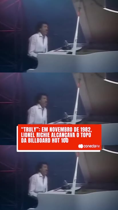 Há 43 anos, o amor chegava ao topo! 🎶 

Em novembro de 1982, Lionel Richie iniciava sua jornada solo com o pé direito, alcançando o #1 da Billboard Hot 100 com o clássico atemporal "Truly". 

O 1º single pós-Commodores provou sua força, consolidando-o como um dos maiores hitmakers e um mestre das baladas românticas dos anos 80.

Quem não se derrete com esse hino? 😍✨

📹: Reprodução

#conectafm #lionelrichie #truly