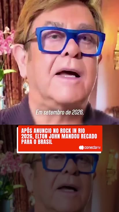 A confirmação de Elton John no Palco Mundo (dia 7 de setembro) pegou todo mundo de surpresa! Afinal, o Rocket Man estava oficialmente aposentado dos grandes palcos...

E por que ele aceitou voltar para o Rock in Rio? 🤔

Ele mesmo fez questão de responder! 🎥

📹: Reprodução

#conectafm #rockinrio #eltonjohn