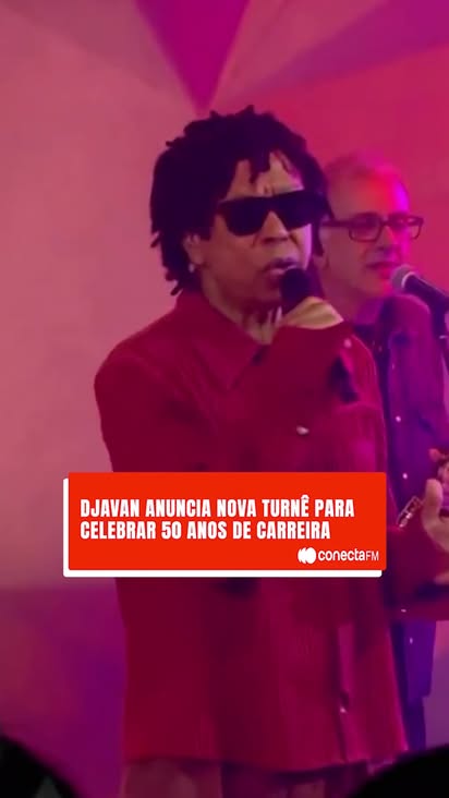 Cinco décadas de amor e sucessos! Djavan vai Djavanear o Brasil! ✨

O gigante da MPB, Djavan, anuncia um projeto grandioso para celebrar seus 50 anos de carreira em 2026! Preparem-se para a turnê “Djavanear – 50 Anos. Só Sucessos”, uma verdadeira viagem musical. 😍

Serão 12 datas, passando por grandes cidades como São Paulo, Rio de Janeiro, Curitiba, Brasília e Belo Horizonte, com shows confirmados em ESTÁDIOS e ARENAS!

"Uma celebração de cinco décadas de música, hits e muito amor", disse o cantor.

📹: Reprodução

#conectafm #djavan #turnê #djavanear