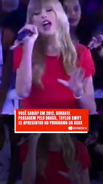 A vez em que Taylor Swift e Xuxa se encontraram no Brasil! 😱👑

Você se lembra dessa? Em 2012, no auge da era Red, Taylor Swift fez uma visita ao Brasil e se apresentou no programa da Xuxa! 🤯

Um crossover que só a nossa história pop proporciona! Assista à performance de "We Are Never Ever Getting Back Together" que rolou ali na hora.

📹: TV Globo

#conectafm #taylorswift #xuxa #brasil