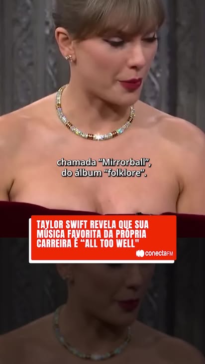 Finalmente temos um veredito oficial vindo da própria rainha! 👑

Durante uma entrevista icônica no programa “The Late Show” com Stephen Colbert, Taylor Swift abriu o jogo e contou quais são as canções que ela mais ama em seu catálogo.

E o primeiro lugar? Incontestável: “All Too Well (10 Minute Version)”! ❤️

Será que a sua favorita também está no topo?

📹: Reprodução

#conectafm #taylorswift