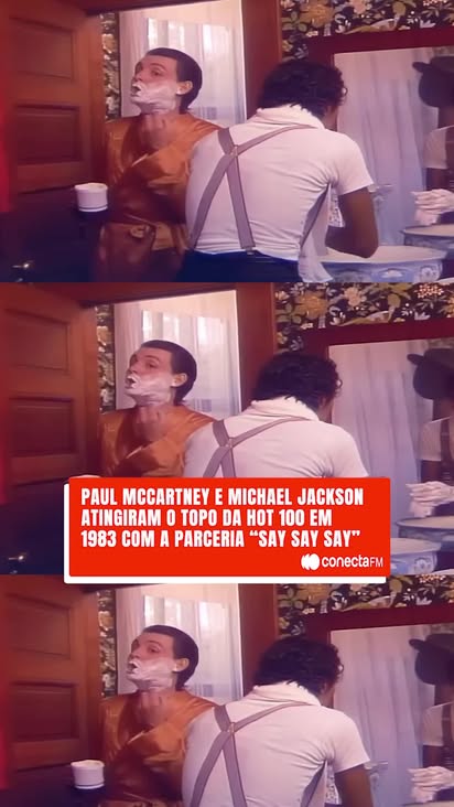 Voltando no tempo para 1983, quando duas das maiores forças da música se uniram em uma colaboração lendária: Paul McCartney e Michael Jackson! 🤯

O resultado foi o hino "Say Say Say", que rapidamente alcançou o topo da Billboard Hot 100 e se tornou uma das faixas mais marcantes da década. 🎶

📹: Reprodução

#conecatfm #paulmccartney #michaeljackson