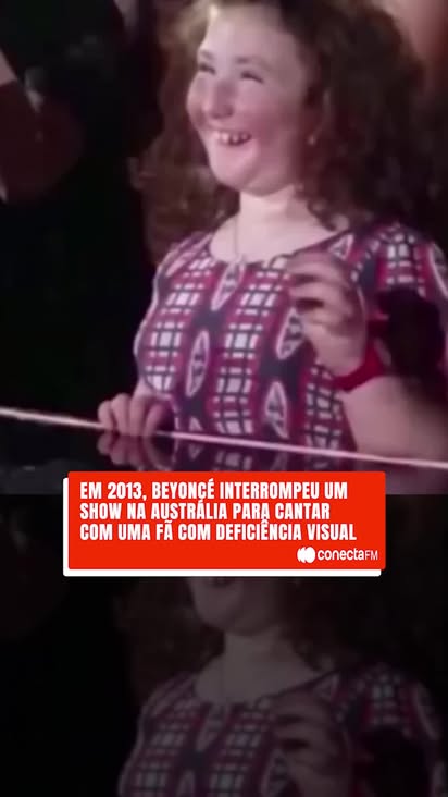 Em 2013, durante a "The Mrs. Carter Show World Tour" na Austrália, Beyoncé nos deu uma das maiores lições de humanidade e talento.

Ela parou tudo para cantar com uma fã com deficiência visual e não só dividiu o momento, como prometeu realizar o sonho dela de dividirem o microfone! 🎤💙

A voz é gigante, mas o coração da Bey consegue ser ainda maior.

Impossível não se emocionar com esse vídeo toda vez que ele aparece no feed. 🥹

📹: Reprodução

#conectafm #beyonce #fã