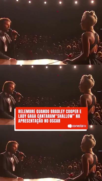 Impossível esquecer este momento! Relembre a icônica performance de Bradley Cooper e Lady Gaga cantando 'Shallow' no palco do Oscar. ✨

O dueto, carregado de química e emoção, aconteceu na noite em que a faixa de Nasce Uma Estrela levou a estatueta de Melhor Canção Original, imortalizando o filme na história da premiação. 🏆

📹: Reprodução

#conectafm #ladygaga #bradleycooper