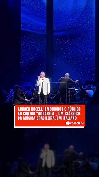 Uma noite histórica no Pacaembu! 🇮🇹🇧🇷✨

Não há palavras para descrever o momento em que Andrea Bocelli entoou os primeiros versos de “Acquarello”. Ver o tenor italiano homenagear Toquinho em plena Mercado Livre Arena Pacaembu é de arrepiar!

A turnê ‘30: The Celebration’ marca as três décadas de uma carreira que mudou a história da música. Com mais de 90 milhões de discos vendidos, Bocelli é o mestre em unir o clássico ao pop, criando pontes entre gerações e estilos.

📹: Reprodução

#conectafm #andreabocelli