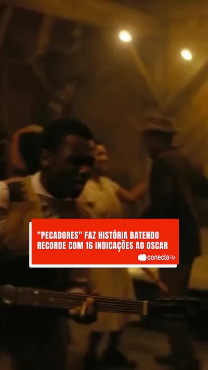 HISTÓRICO! 🏆✨

"Pecadores" acaba de quebrar um recorde que parecia imbatível! Com 16 indicações, o novo filme de Ryan Coogler se torna oficialmente a produção mais indicada de TODOS OS TEMPOS na história do Oscar. 🎬🔥

O longa superou gigantes como "Titanic", "La La Land" e "A Malvada", que ostentavam o recorde de 14 nomeações.

Quem aí já assistiu e concorda com essa chuva de indicações? 🙋‍♂️🙋‍♀️

📹: Reprodução

#conectafm #cinema #oscar