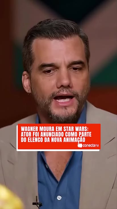 O NOSSO CAPITÃO ESTÁ INDO PARA UMA GALÁXIA MUITO, MUITO DISTANTE! 🌌🇧🇷

Wagner Moura não cansa de vencer! O nosso indicado ao Oscar acaba de ser anunciado no elenco da nova animação de Star Wars: 'Maul — Shadow Lord'. 😱

Ele dará voz ao Capitão Brandew Lawson! É o talento brasileiro brilhando mais uma vez em uma das maiores franquias da história.

Quem aí já está ansioso para ouvir essa voz marcante no universo Star Wars? Que a Força esteja com ele! ✨🎬

📹: Reprodução

#conectafm #cinema #wagnermoura #starwars