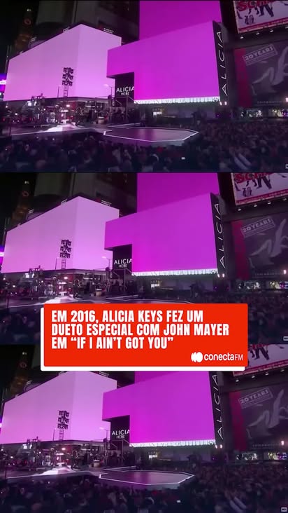 Em 2016, Alicia Keys parou o coração de Nova York com um show surpresa histórico. 🗽

Se o clima já estava surreal, tudo explodiu quando ela chamou ninguém menos que John Mayer para dividir o microfone em “If I Ain’t Got You”. 🎹🎸

Aquelas colaborações que a gente não sabia que precisava, até ouvir. Um encontro de gigantes! 😍

📹: Reprodução

#conectafm #aliciakeys #johnmayer