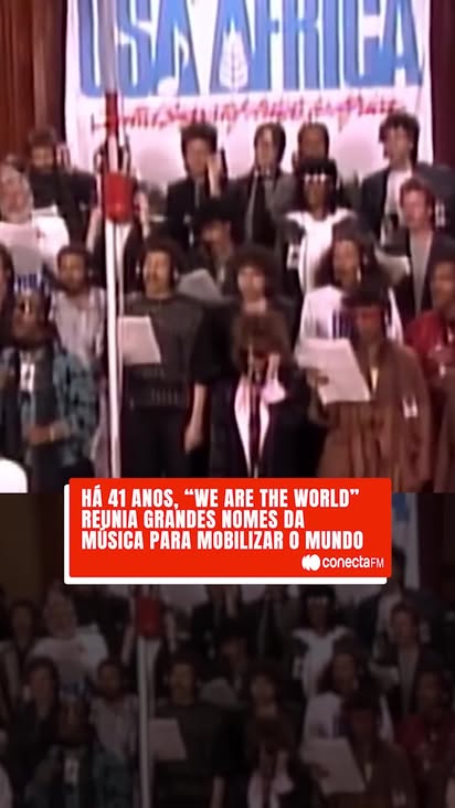 Você já imaginou reunir Michael Jackson, Stevie Wonder, Bruce Springsteen e Bob Dylan na mesma sala? 🤯

Em 1985, isso aconteceu por uma causa maior. 

Esse ano celebramos os 41 anos de "We Are the World", o projeto que arrecadou milhões para o combate à fome na África e mostrou que a indústria musical pode (e deve!) ser um agente de mudança social.

Os verdadeiros "Vingadores" da vida real, regidos pelo mestre Quincy Jones. Lendário é pouco! 🎤🙌

📹: Reprodução

#conectafm #michaeljackson #steviewonder #brucespringsteen #bobdylan